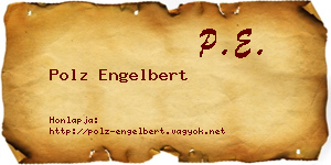 Polz Engelbert névjegykártya